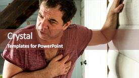  Presentation with heart attack - Colorful presentation enhanced with heart attack backdrop and a tawny brown colored foreground