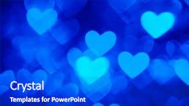  Presentation with heart - Cool new PPT theme with heart background photo blue color backdrop and a dark gray colored foreground