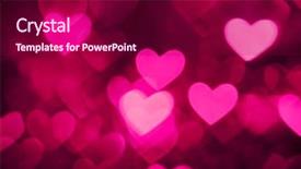  Presentation with pink color velvet textile - Presentation consisting of heart background photo pink color background and a violet colored foreground