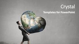  Presentation with nursing care plan - Theme consisting of heart business - care and love to our background and a gray colored foreground