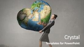  Presentation with love and care - Cool new theme with heart business - care and love to our backdrop and a gray colored foreground