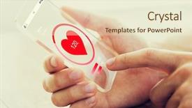  Presentation with medicine - Amazing presentation having heart cells - medicine healthcare technology and people backdrop and a cream colored foreground