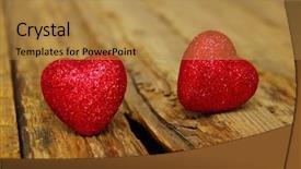  Presentation with broken heart - Amazing presentation theme having heart cheating love the end backdrop and a gold colored foreground