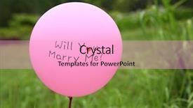  Presentation with wedding congratulations - Presentation consisting of heart circu - outdoor wedding balloon background and a lemonade colored foreground