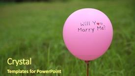  Presentation with wedding congratulations - Colorful presentation enhanced with heart circu - outdoor wedding balloon backdrop and a tawny brown colored foreground