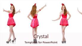  Presentation with mint pink - Presentation design with heart circu - pretty young model in mini background and a  colored foreground