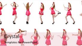  Presentation with pink white - Amazing theme having heart circu - pretty young model in mini backdrop and a  colored foreground