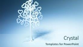  Presentation with love and justice - Slides having heart design - tree of love background and a sky blue colored foreground