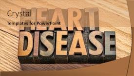  Presentation with heart disease - Beautiful PPT theme featuring heart-disease-word-abstract backdrop and a coral colored foreground