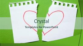  Presentation with notebook page - Colorful theme enhanced with heart drawn on torn notebook backdrop and a sky blue colored foreground