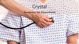  Presentation with elderly - Beautiful slides featuring heart elderly - shot of a senior patient backdrop and a coral colored foreground