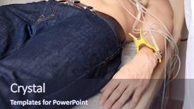  Presentation with ecg - PPT layouts enhanced with making ecg for young man background and a wine colored foreground