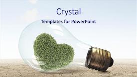  Presentation with alternative energy - Cool new slides with heart electricity - alternative energy concept backdrop and a sky blue colored foreground