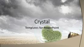  Presentation with alternative energy - Cool new PPT theme with heart electricity - alternative energy concept backdrop and a light gray colored foreground