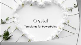  Presentation with heart flowers - Presentation theme having heart frame made of beautiful background and a white colored foreground