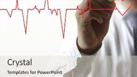  Presentation with heart health - Amazing presentation design having heart health - medicine the hand drawing symbol backdrop and a lemonade colored foreground