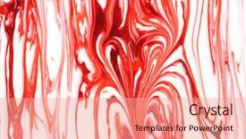  Presentation with hidden - Cool new PPT theme with heartburst - heart hidden in red white backdrop and a coral colored foreground