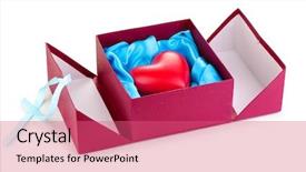  Presentation with heart transplant - Colorful presentation theme enhanced with heart in box isolated backdrop and a coral colored foreground