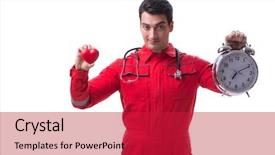  Presentation with managemen - Amazing presentation theme having heart in time managemen backdrop and a crimson colored foreground