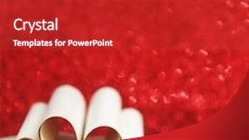  Presentation with heart book - Slide deck with heart made of blank pages inside a book on glitter background background and a gray colored foreground