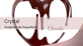  Presentation with syrup - Amazing presentation having heart melted chocolate syrup backdrop and a soft green colored foreground