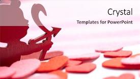  Presentation with valentines day - Audience pleasing theme consisting of heart month - calendar to valentines day backdrop and a  colored foreground