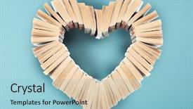  Presentation with book curved into heart - Amazing PPT theme having heart of books backdrop and a light blue colored foreground