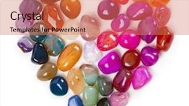  Presentation with shape heart - Presentation with heart of gems heart background and a coral colored foreground