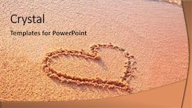  Presentation with sand heart - Cool new slides with heart of sand backdrop and a lemonade colored foreground