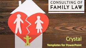  Presentation with broken heart - Colorful PPT theme enhanced with heart on wooden background consulting backdrop and a tawny brown colored foreground