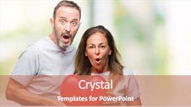  Presentation with love heart - Colorful theme enhanced with heart over isolated background scare backdrop and a coral colored foreground