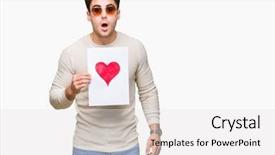  Presentation with fear - Amazing presentation design having heart over isolated background scare backdrop and a  colored foreground