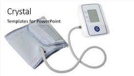  Presentation with heart medical - PPT layouts with heart pump - medical tonometer isolated on white background and a white colored foreground