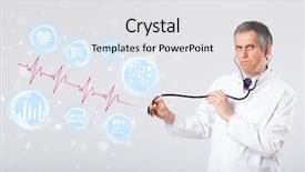  Presentation with heartbeat - Amazing slide deck having tractor on the agricultural field cultivating soil to a forest background backdrop and a violet colored foreground