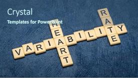  Presentation with heart rate - Slides consisting of heart-rate-variability-hrv-crossword background and a ocean colored foreground