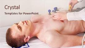  Presentation with ecg - Beautiful PPT layouts featuring heart rhythm - ecg test of man backdrop and a lemonade colored foreground