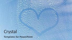  Presentation with housekeeping - Beautiful slide deck featuring heart shape drawing on soapy backdrop and a  colored foreground