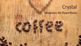  Presentation with ingredients brown sugar coffee beans - Beautiful presentation featuring heart shape from brown coffee backdrop and a  colored foreground