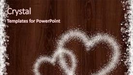  Presentation with maroon - Slide set having heart shape from snow on maroon wood background background and a wine colored foreground