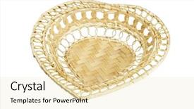  Presentation with hamper - Slides enhanced with heart shape gift basket background and a lemonade colored foreground