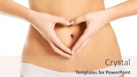  Presentation with hands heart - Audience pleasing PPT theme consisting of digestive - heart shape made from hands backdrop and a lemonade colored foreground