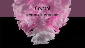  Presentation with black ink - Beautiful PPT theme featuring heart shape mixing in water backdrop and a coral colored foreground