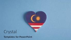 Presentation with malaysia flag - PPT layouts featuring heart-shape-of-malaysia-flag background and a light blue colored foreground
