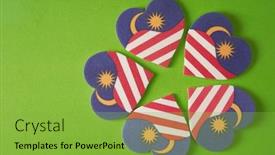  Presentation with malaysia flag - Slides consisting of heart-shape-of-malaysia-flag background and a seafoam green colored foreground