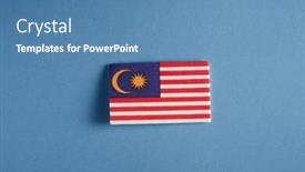  Presentation with malaysia flag - PPT theme with heart-shape-of-malaysia-flag background and a teal colored foreground