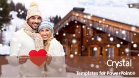  Presentation with valentines day - Amazing presentation design having heart shape over wooden country backdrop and a tawny brown colored foreground