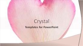  Presentation with shape heart - Presentation consisting of heart-shape-pink-flower-petal background and a  colored foreground