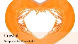  Presentation with heart disease and heartbeat symbol - Presentation theme having heart shape symbol from piece background and a  colored foreground