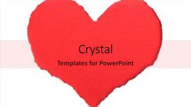  Presentation with heart disease and heartbeat symbol - Colorful presentation theme enhanced with heart shape symbol over white backdrop and a red colored foreground