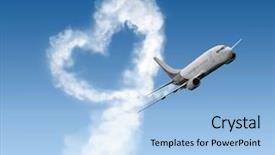  Presentation with shape heart - Presentation having woman standing at golf background and a light gray colored foreground